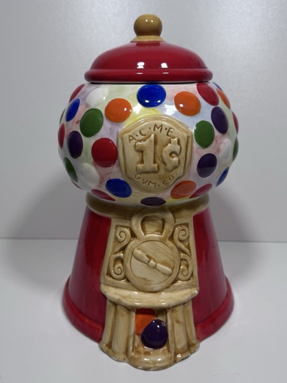 Gumball Machine Cookie Jar Gibson Everyday Ceramic Vintage Y2K Collectible Rare